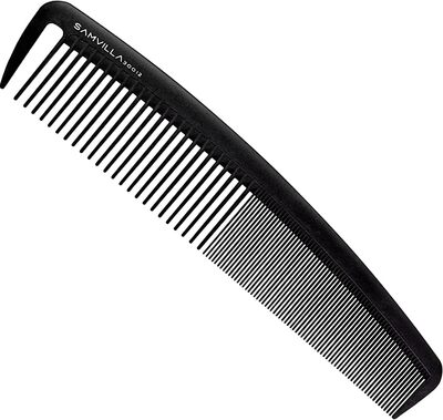 SAM VILLA SIGNATURE SERIES WIDE CUTTING COMB - BLACK 6/BOX